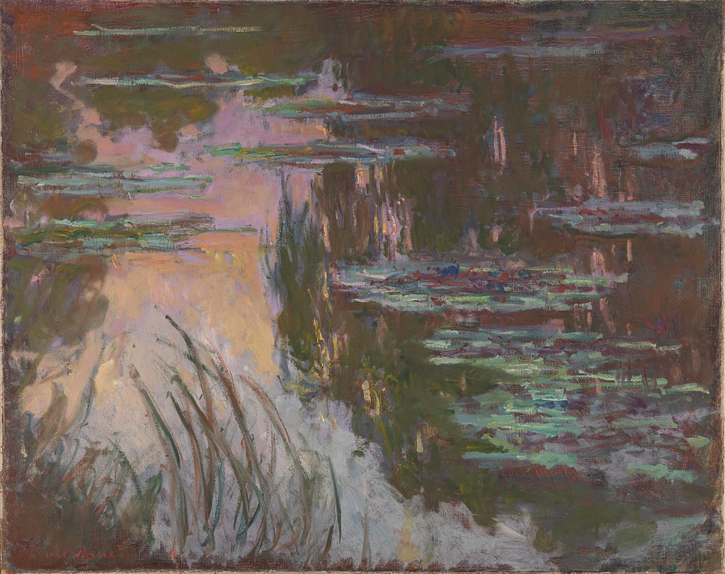 2. Claude Monet, Nymphéas au soleil couchant, 1907, Londres, National Gallery