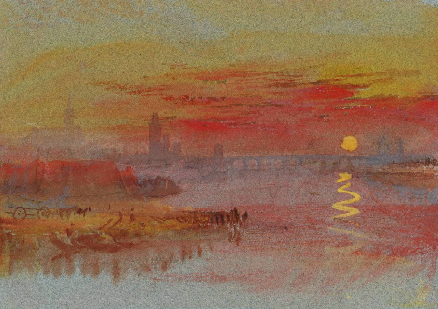 4. Joseph Mallord William Turner, The Scarlet Sunset, c.1830-40, Londres, National Gallery